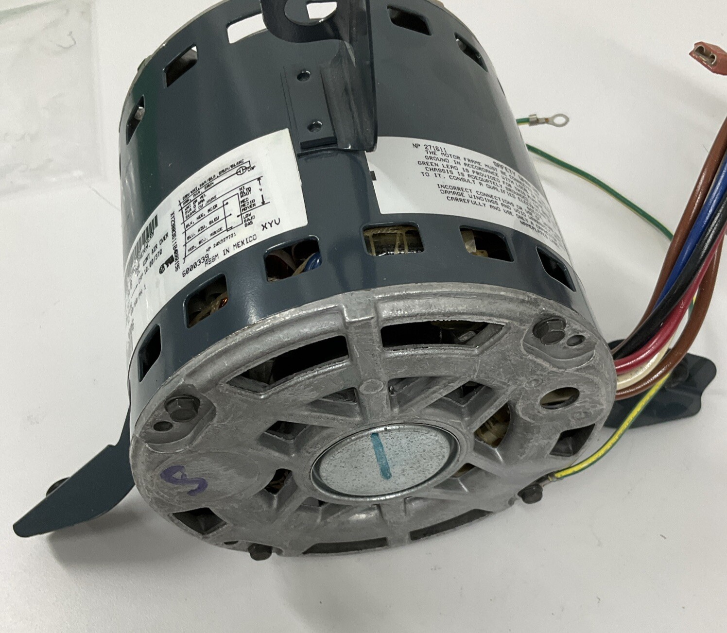 GE 5KCP39PG Y271S Motor 9923006 1/2HP, 277VAC, 1075 RPM (OV134) eBay