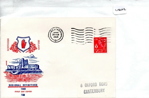 GB - FIRST DAY COVER - FDC - (2402) IRELAND -1969 - Regional issue - pmk Belfast