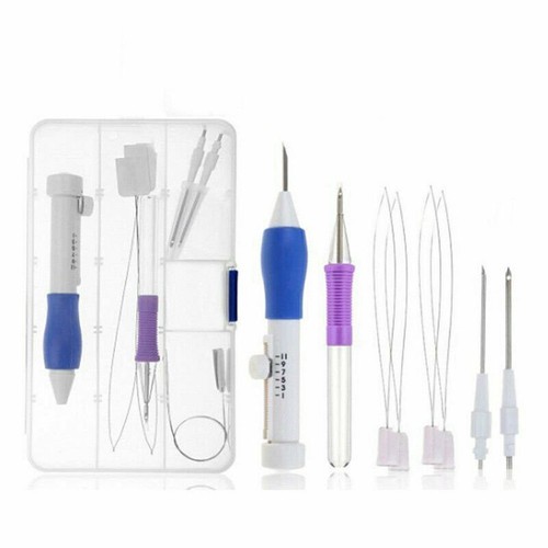 DIY Punch Needle Magic Embroidery Pen Set Stitching Thread Tool Sewing Craft Kit - Picture 2 of 8