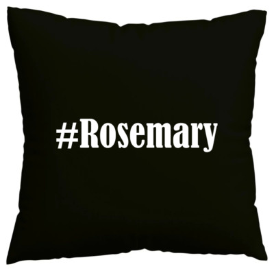 Kissenbezug #Rosemary I love Rosemary Schwarz 107301