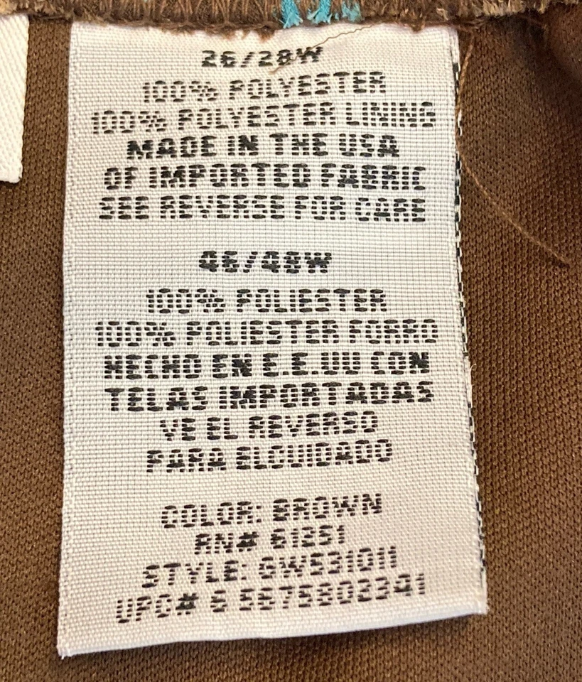 Falda George Mujer Plus Marrón Lunares Talla 26W 28W Forrada, Poliéster Foto 4 de 4