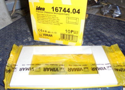 VIMAR IDEA  4M WHITE COVER PLATE 4 MODULE #16744.04
