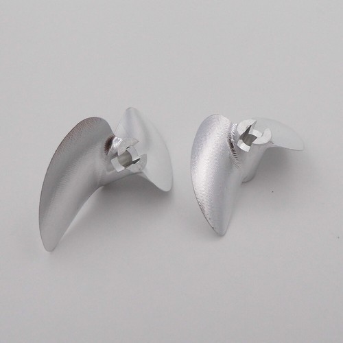 Eje de 4 mm 2 palas hélice de metal de aluminio 30 mm-45 mm para motor de barco de carreras de radiocontrol - Imagen 9 de 9