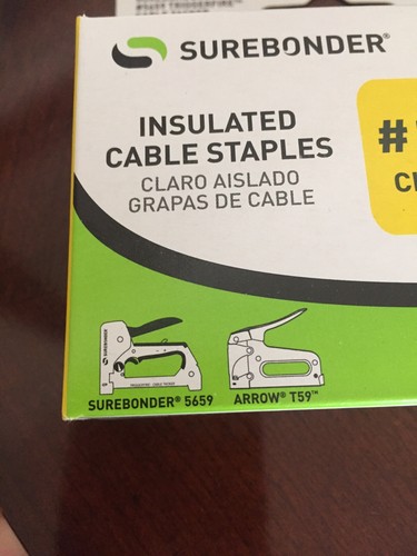 Surebonder 516516C 5/16” x 5/16” #19 Insulated Staples Clear 5659 Arrow T59 - Picture 4 of 4
