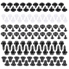100X Car Clips for Hole Plastic Rivets Retainer Fender Push Pin Fastener Bumper