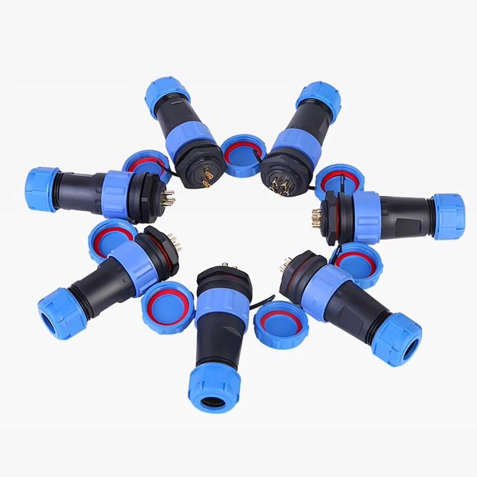 SP21 IP68 Waterproof Plug and Panel Socket Connector Aviation 2 Pin to 12 Pin - Image 3 of 4