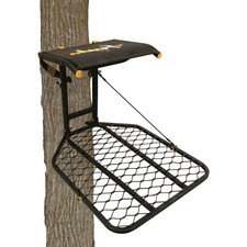 big dog hang on tree stand