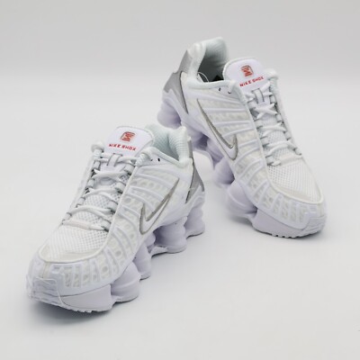 AR3566-100 Nike Shox TL White Max Orange Metallic Silver AR3566-100 Nike Shox TL White Max Orange Metallic Silver