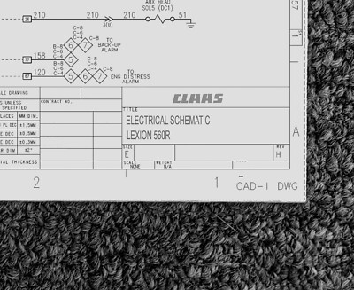 CLAAS COMBINES LEXION 560R Electrical Wiring Diagram Manual