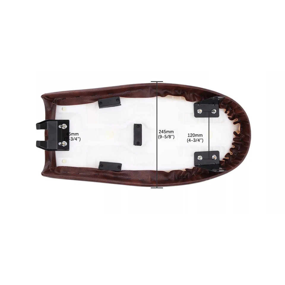 Motorcycle Cafe Racer Flat Seat For Honda CG125 CG150 CG160 CL200 CL350 CL360 - Image 3 of 4