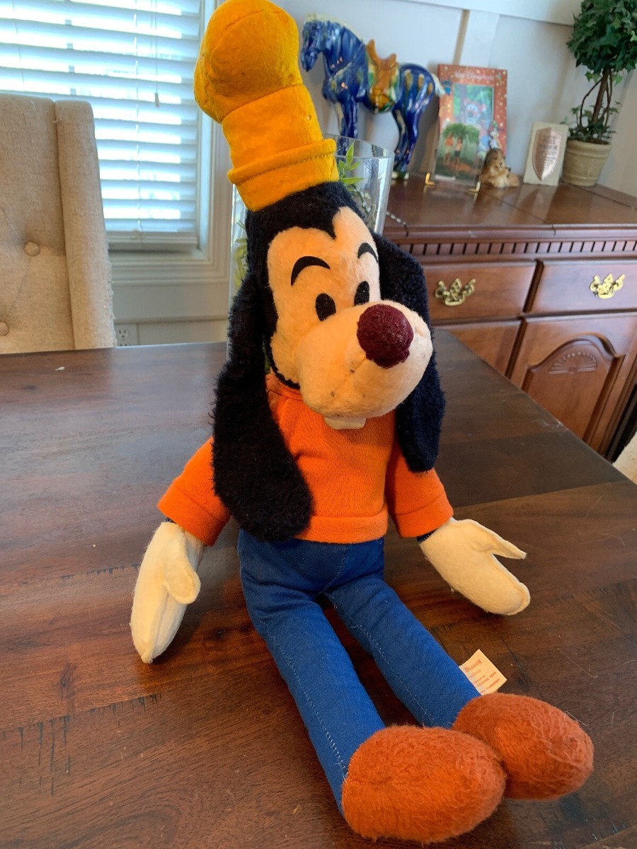 Vintage Walt Disney GOOFY 24” Plush 1960's Original Goofy! Rare
