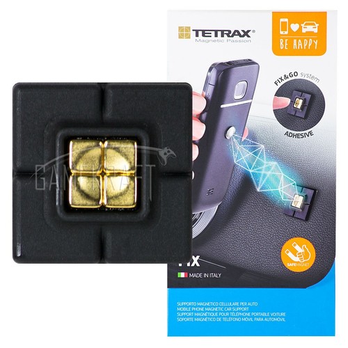 TETRAX FIX MAGNETIC CAR DASH HOLDER BLACK FOR SMART PHONES IPHONES IPODS ETA...