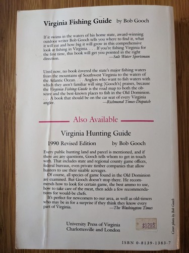 VIRGINIA FISHING GUIDE By Bob Gooch 1988 Paperback 1st edition - Picture 3 of 3