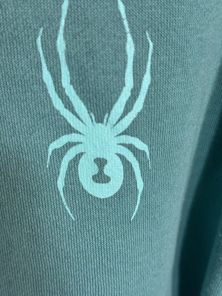 Spyder Fade Mujer Pullover Sudadera con Capucha L Regular Manga Larga Verde Nuevo sin Etiquetas Foto 4 de 4