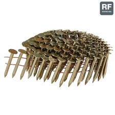 Coil Collated 15 Deg Roofing Nails 1 1/2" Galvanized Smooth Shank - 240 Count