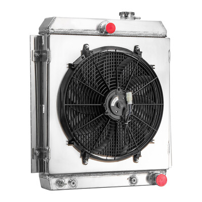4 Row Radiator Shroud Fan Fit 1947-54 Chevy 3100 3600 3800 Truck Pickup 3.8L
