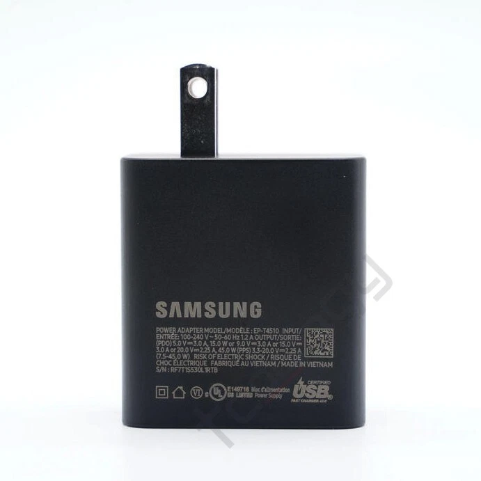 Cargador de pared súper rápido y cable USB-C Samsung Galaxy S22 S23 Plus/Ultra 45 vatios Foto 4 de 4