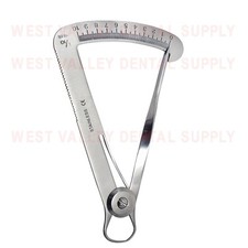 iWanson Crown Gauge Metal Caliper Dental Lab Instrument 1/Pkg