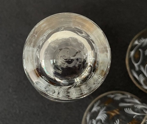 Set 4 Vintage Libbey Royal Fern Glasses Tumblers MCM Gold Rims & Leaves 8 oz - Picture 12 of 17