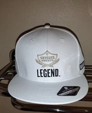 Swisher sweets legend White snap back Hat, Domehead Wear Cigar 