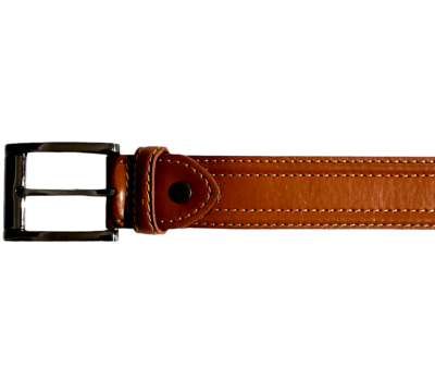 Leather Gold Coast Brown Belt 39in Never Worn New Stitched  display picture 3