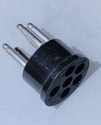 Lot of 2 - AMPHENOL - 71-5S   86714S - 5 Pin Male Mini Microphone Speaker Plug.