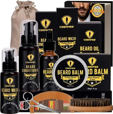 CEENWES Beard Grooming Kit for Updraed 10 in 1 Beard Care for Men Full Set FAST FREE P&P