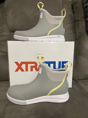 XTRATUF Women's 6'' Ankle Deck Sport Rubber Fishing Boots - Size 11