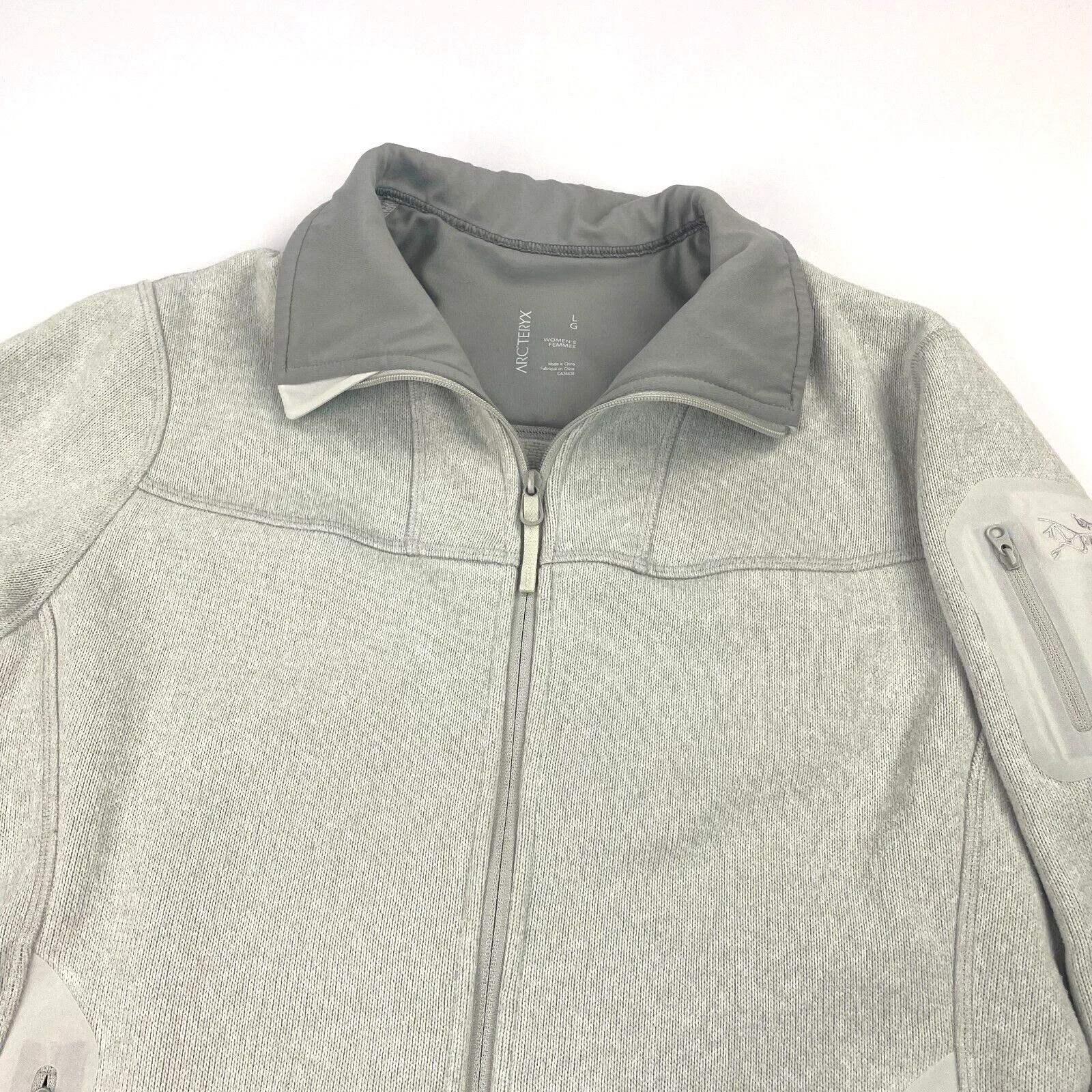 arcteryx fleece full zip covert cardigan jacket