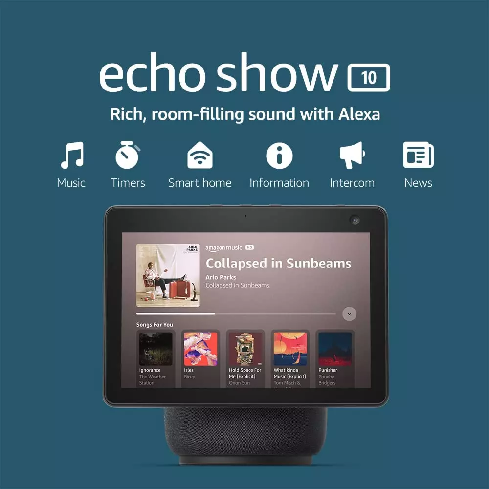  Echo Show 10 (3rd Gen)  Charcoal with Echo Sub :   Devices & Accessories