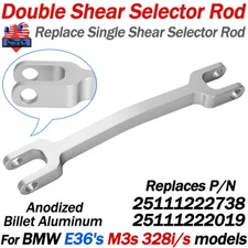 For BMW E36 M3 328i/s DSSR Selector Rod 25111222738 25111222019 Billet Anodized