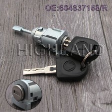 For VW Polo MK4 9N 2002-2008 Front Right Car Door Lock Barrel & 2 Keys 60483716