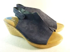 Mila Paoli women Shoes sandals Blue Wedge Size 6.5 SKU 11669