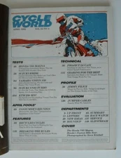 CYCLE WORLD April 1983 Honda V65 Yamaha Vision KTM 250MXC Suzuki XN85 RM250 