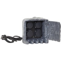Star Plugge 4Er Garten Terasse AußEn Steckdose Energie Stein Optik Strom IP44