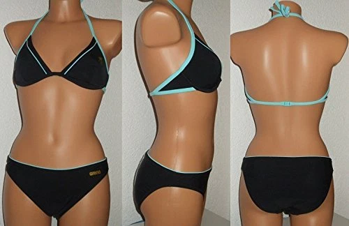 Arena Lamicir Damen Mädchen Bikini Badeanzug schwarz mint