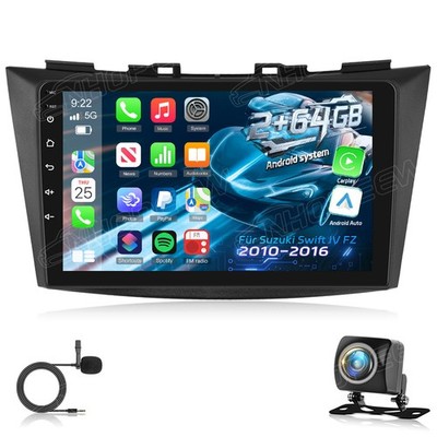 Android 15 Autoradio GPS Nav CarPlay AHD KAMERA Für Suzuki Swift IV FZ 2010-2016