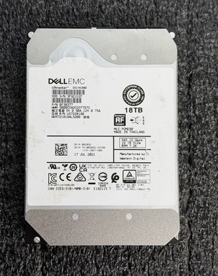 Dell EMC Ultrastar DC HC550 18TB SAS 12Gb/s 7.2K 512e 100% Health