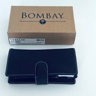 Bombay Genuine Leather 2 Cigar Travel Case w/ Stainless Steel Cutter W/Box — photo 1