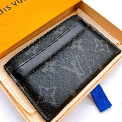 LOUIS VUITTON Monogram Eclipse Porto Cult Double Card Case Holder With Box