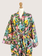 100% Cotton Bath Robe Soft Absorbent Lightweight Spa Home Wear Premium Robe