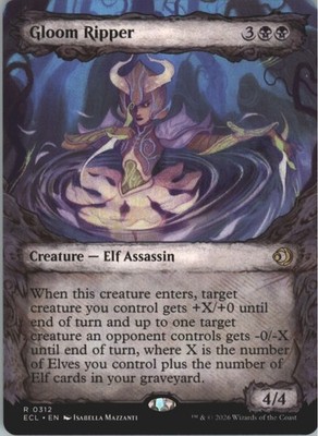 Gloom Ripper (Fable Frame) - Lorwyn Eclipsed #312 Regular magic mtg