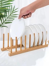 Wooden Dish Plate Cup Stand Cupboard Rack Holder Kitchen Storage Drying Durable)