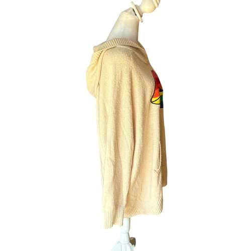 Torrid Raglan Hoodie Sweater Rainbow Lips Oatmeal Womens Size 2X - Picture 7 of 14