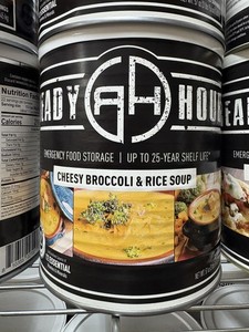 Ready Hour Cheesy Broccoli & Rice Soup #10 Can Emergency Food