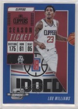 2018 Panini Contenders Optic Season Ticket Blue Prizm 47/99 Lou Williams #12 y8h