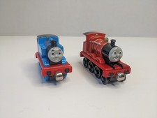 Thomas  Friends James 2002 Thomas 2009 LOT of 2 Diecast Trains Magnetic