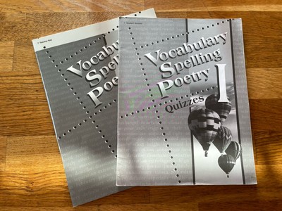 Abeka Vocabulary Spelling Poetry I 2nd Edition Homeschooling Quizzes/Key UNUSED
