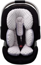 Infant Car Seat Head Neck Body Support, Ultra-Soft Minky and Microfiber Newbo...