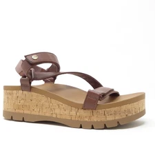 NEW Reef Vista Higher Luna Cocoa Cork Wedge Platform Sandals Women US 10 EUR 41